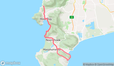 Map of Glencairn to Suikerbossie Out and Back