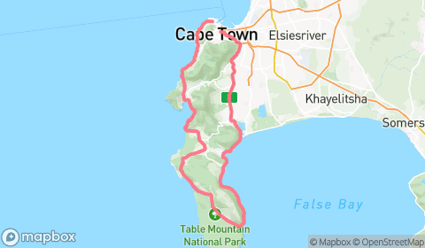 Map of Cape Town Cycle Tour