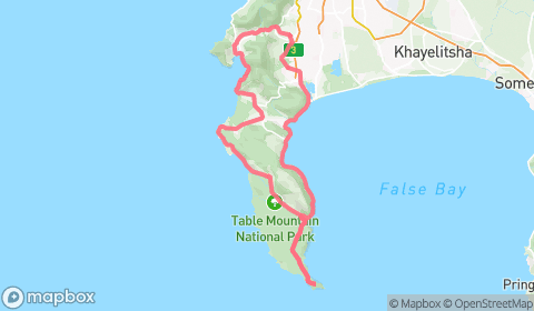 Map of Tokai to Cape Point and Scarbs