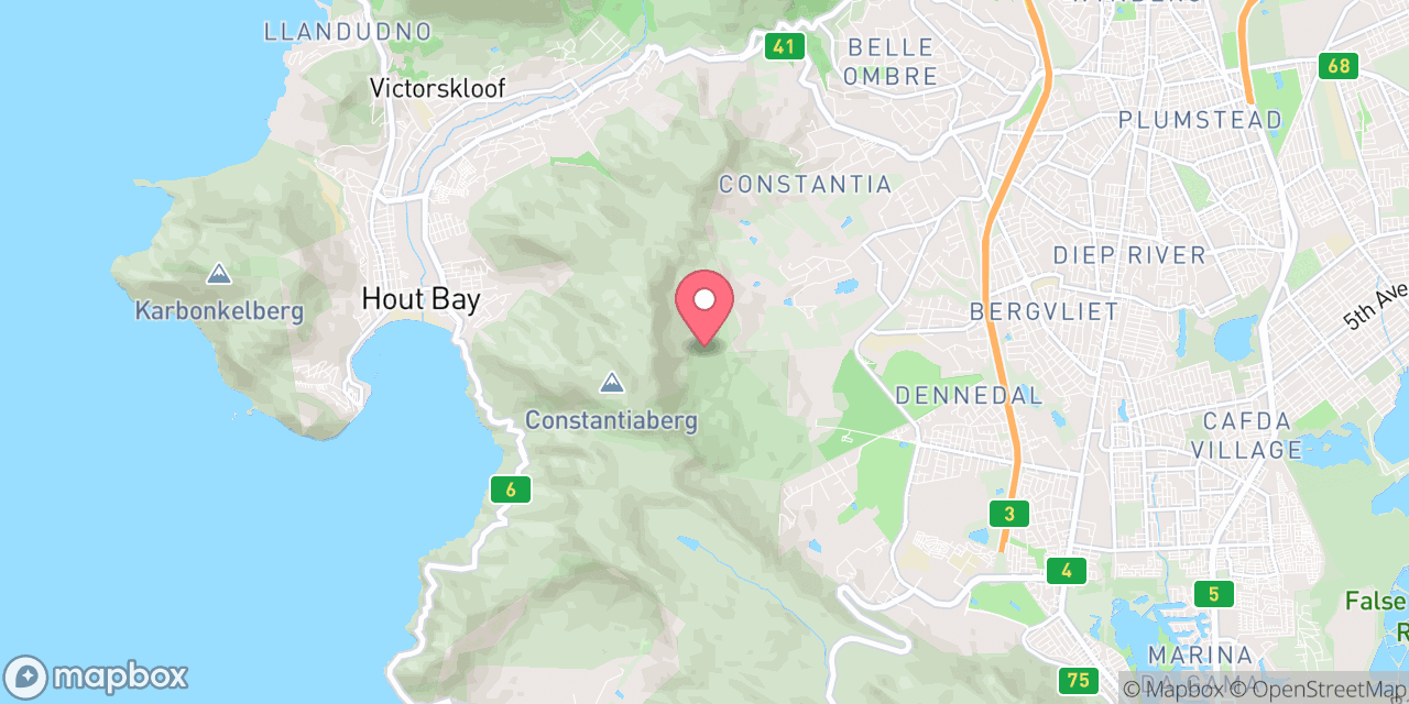 Map of the forecast location
